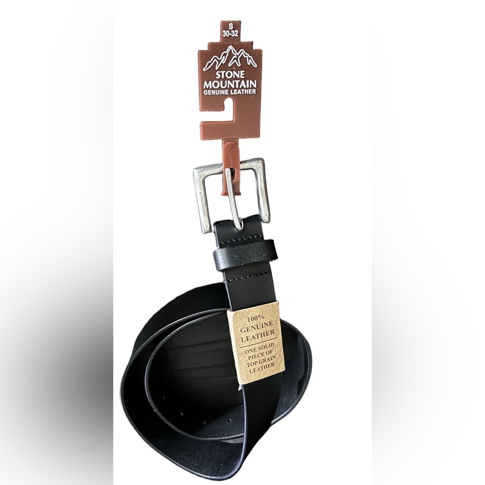 Stone Mountain 100% Genuine Leather Black Men's Belt